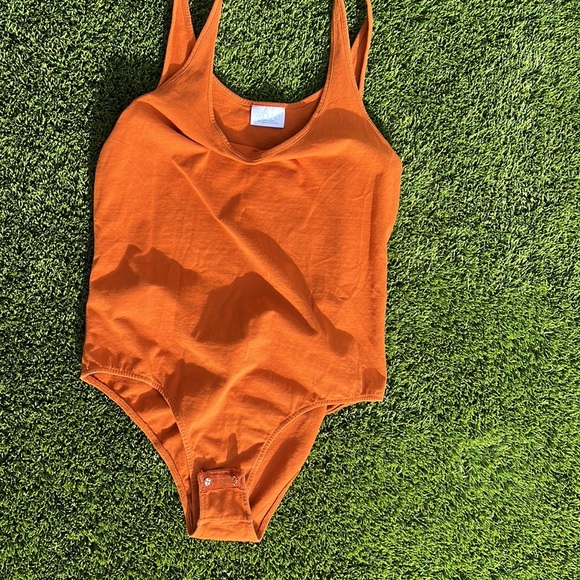 Burnt Orange Onsie Bodycon Stretch - Picture 4 of 4